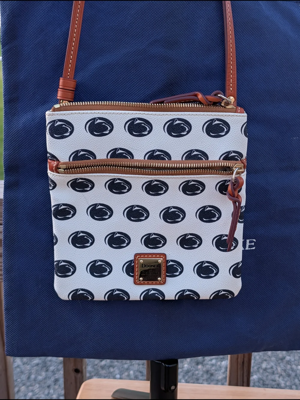 Dooney & Bourke Penn State Crossbody Bag In Pebbled Leather