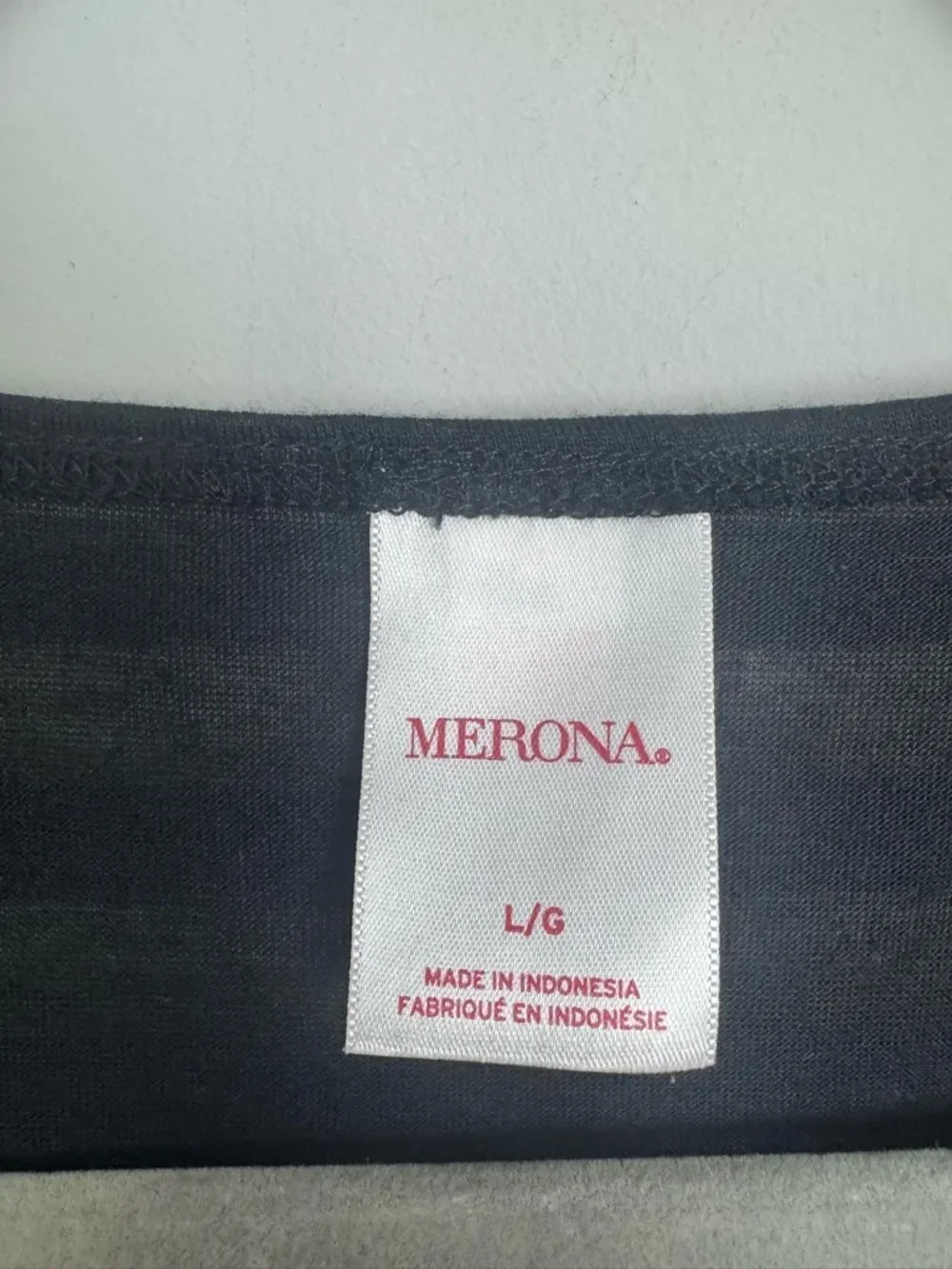 MERONA | NEW Classic Black Stripe Accent V-Neck Swim Coverup Women’s Size Large