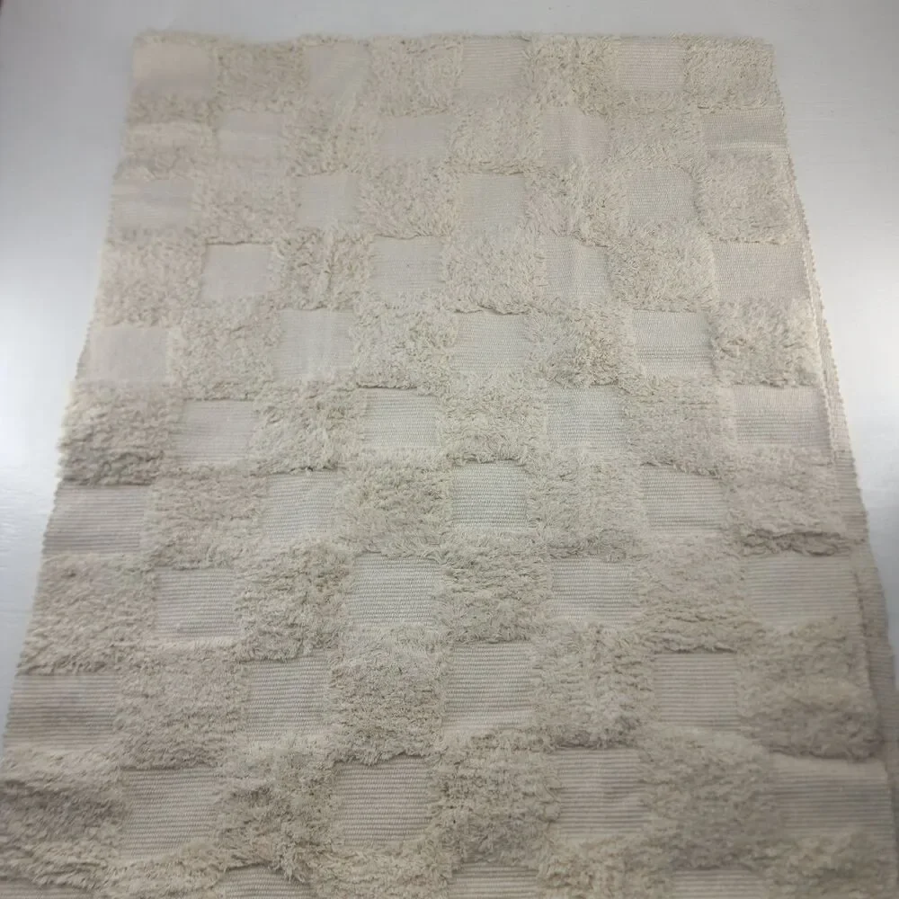 NWOT Boho Tassel Rug Large‎ Cream 95 In x 32 In Area Rug Bathroom Bedroom Entry