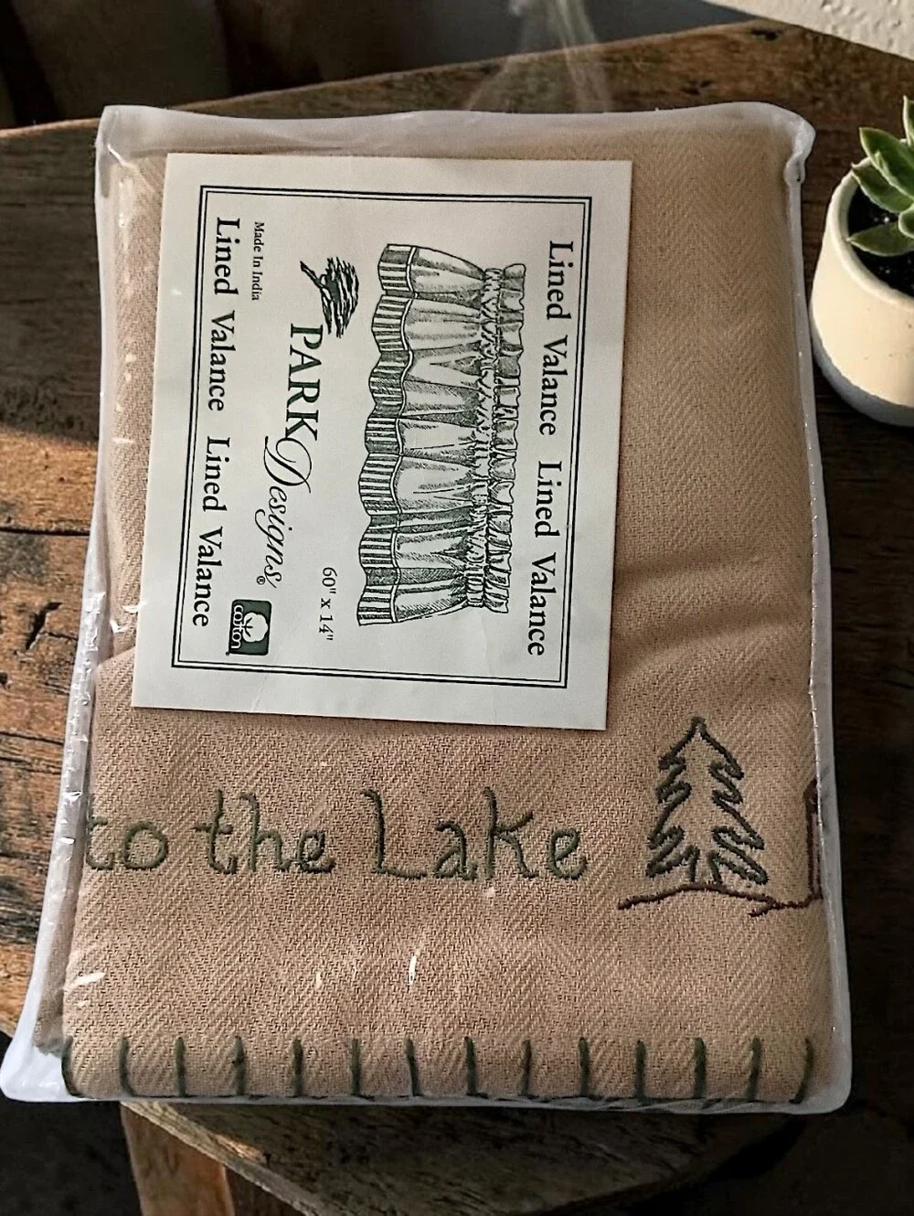Park Designs Valance Curtain Welcome To The‎ Lake Lined 60x14 Rustic Cabin Lodge