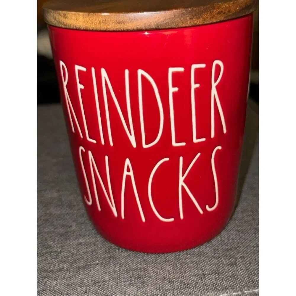 Rae Dunn Reindeer Snacks Cellar
