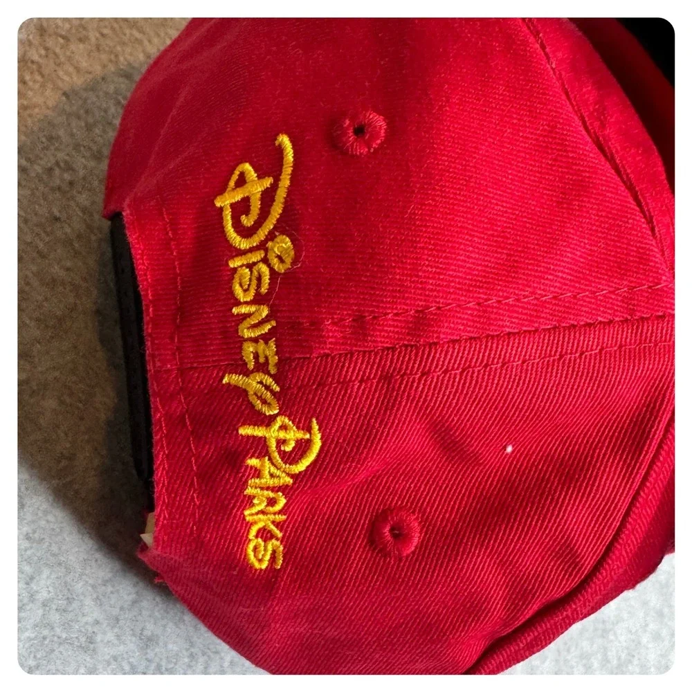 Disney Parks Mickey Mouse Toddler Baseball Cap Hat‎ Red Black Oh Boy!