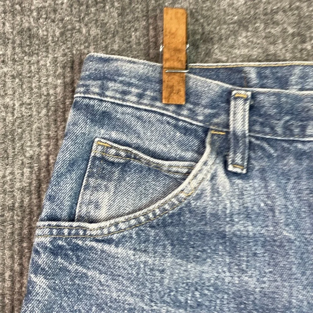 Wrangler Denim Shorts Mens 32 Blue Relaxed Fit 606W1MS Jean Shorts Casual Cotton