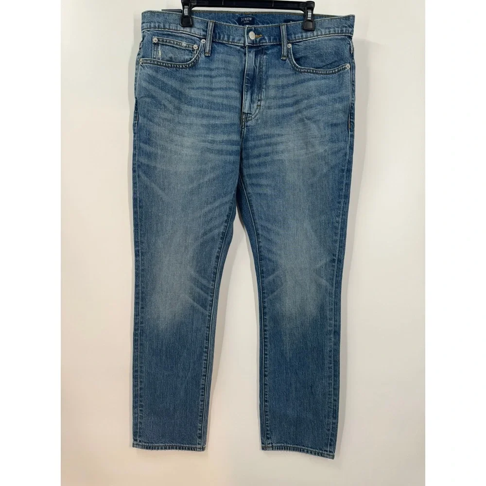 J Crew Mens Slim Vintage Flex Jeans Medium Wash Size 36x30‎