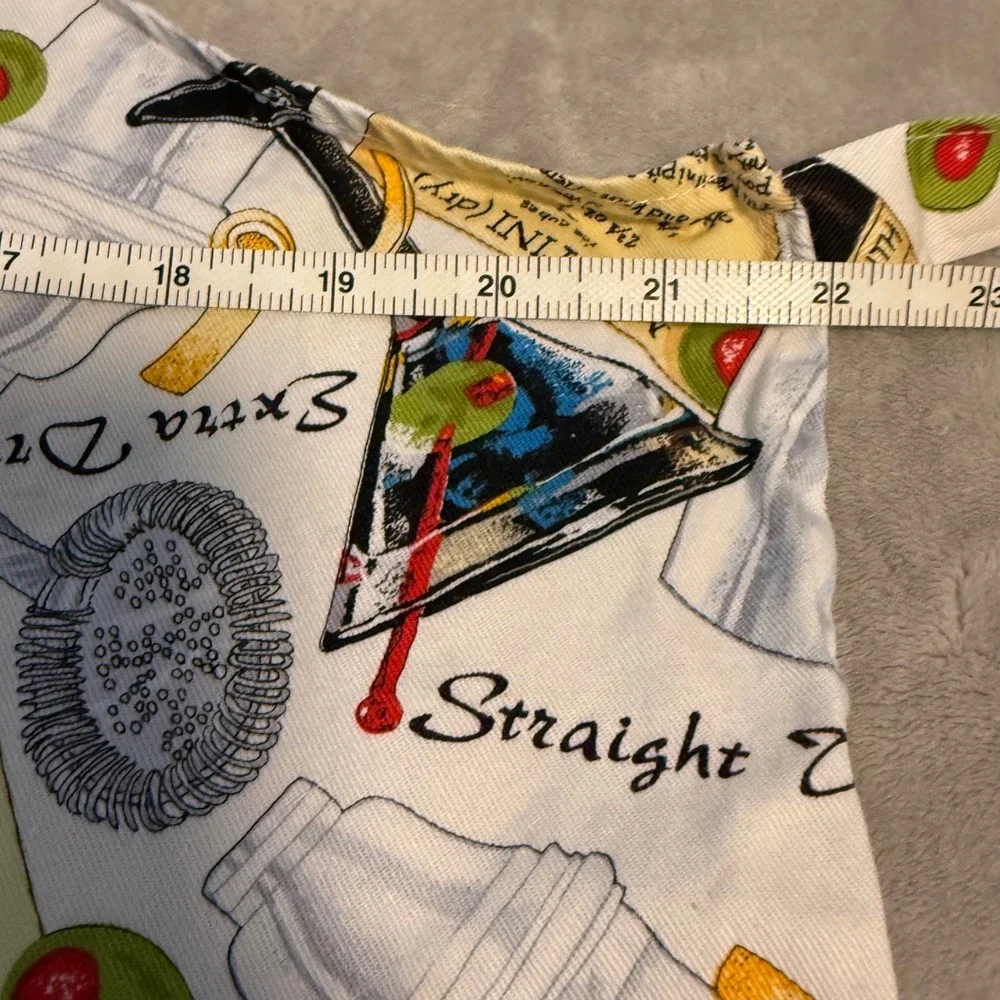 Vintage Martini Bar Apron‎ Shaken Not Stirred Now Designs USA