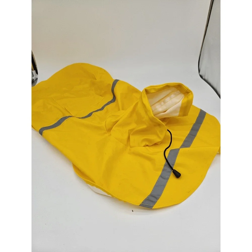 Pet Dog Raincoat Protection Hood Large with Reflective Stripe Strip‎