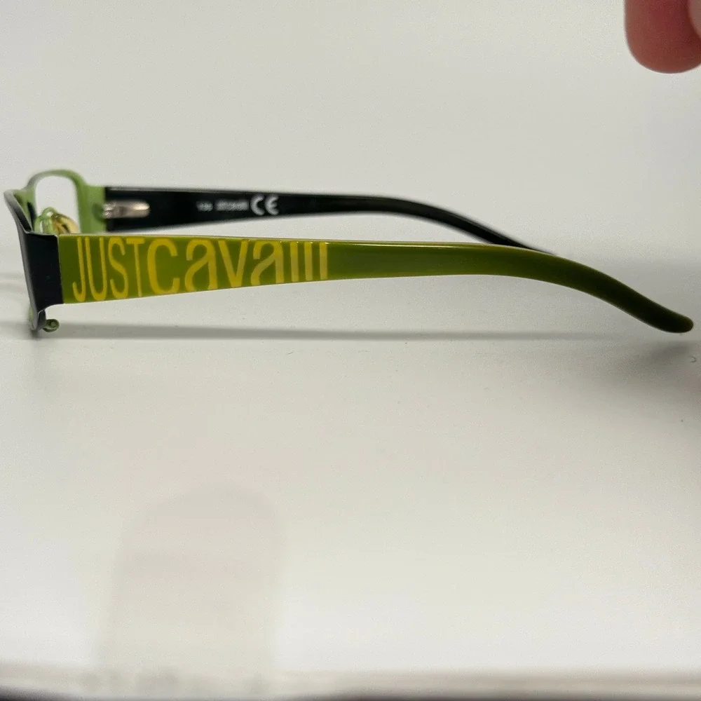 Just Cavalli JC119 col. 199 Eyeglasses Frames Black Green 51-17-135 Italy CE‎