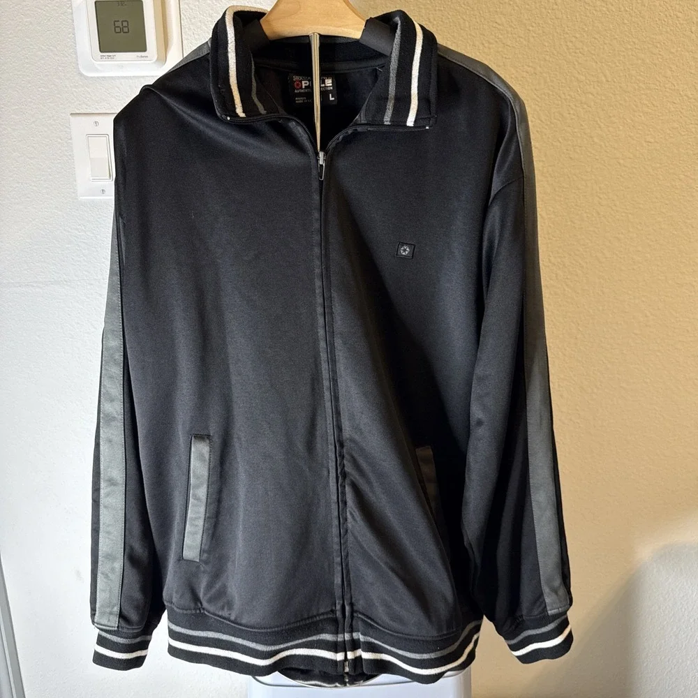 South Pole Mens Full Zip‎ Jacket Black Size L