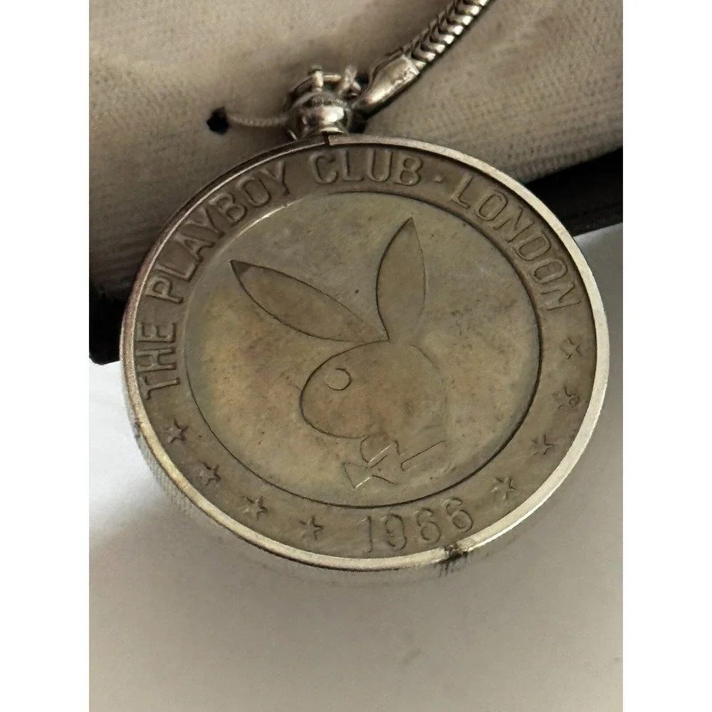 Vintage 1966 Playboy Gaming Token Keychain‎ Key Ring for the London Playboy Club