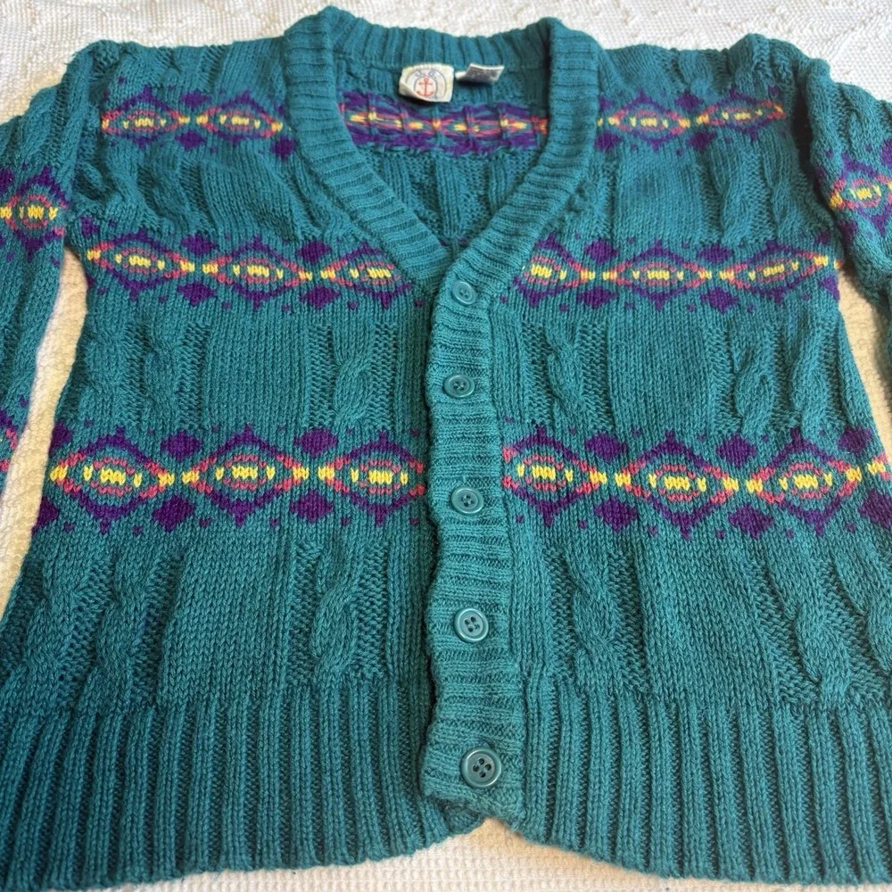 Blue & Cream sweater excellent