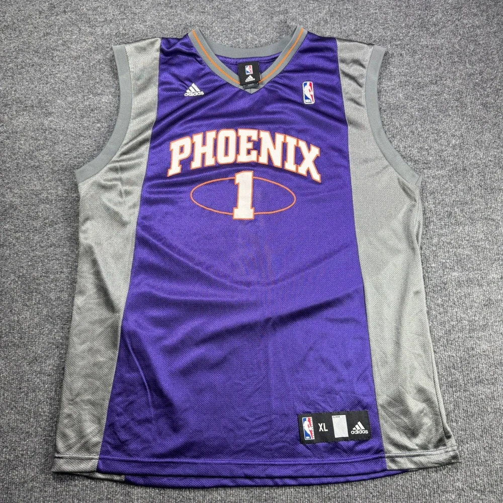 Amare Stoudemire 1 Phoenix Suns Adidas Jersey Mens XL‎ Purple Basketball NBA