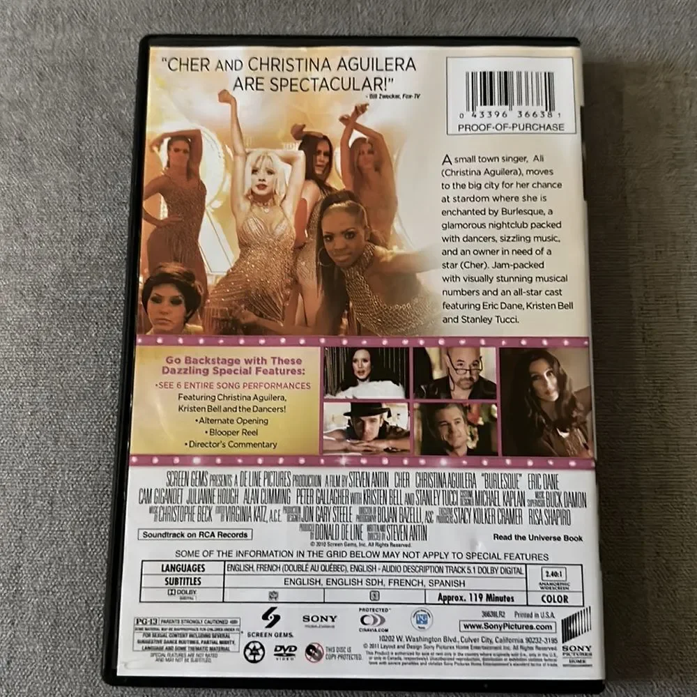 Sony pictures “burlesque”