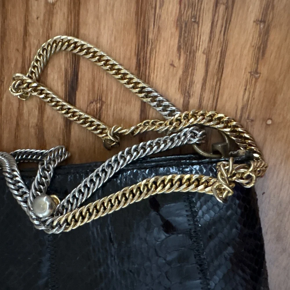 Ruth Saltz snakeskin use satin