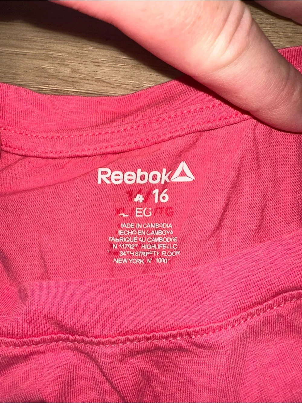 Reebok short sleeve