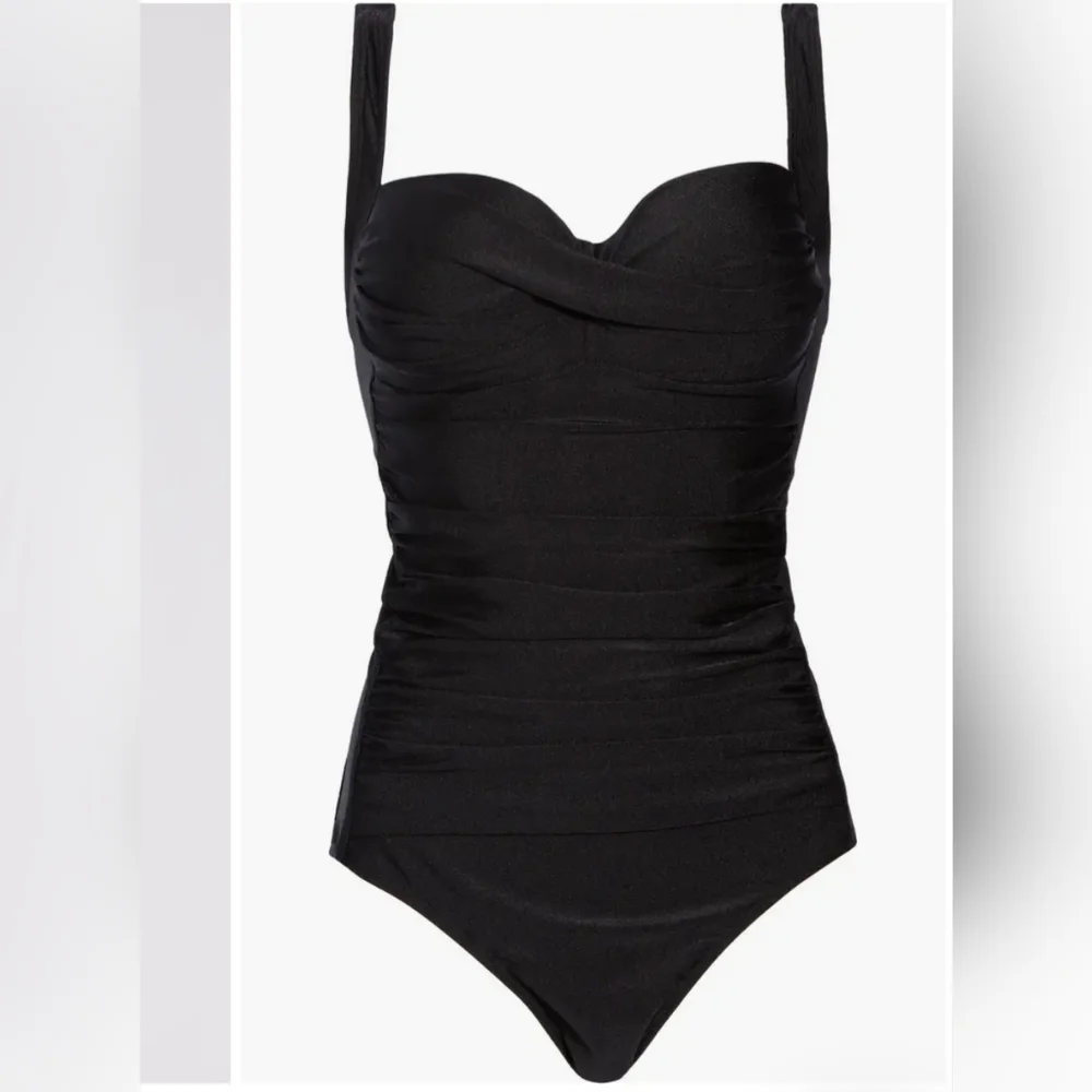 Betsey Johnson Ruched One-Piece Swimsuit