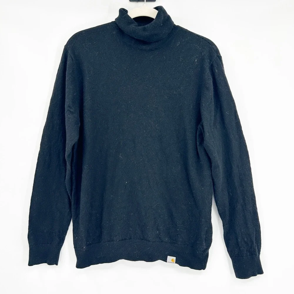 Carhartt‎ WIP Mens Work In Progress Playoff Lambswool Blend Turtleneck Sweater M