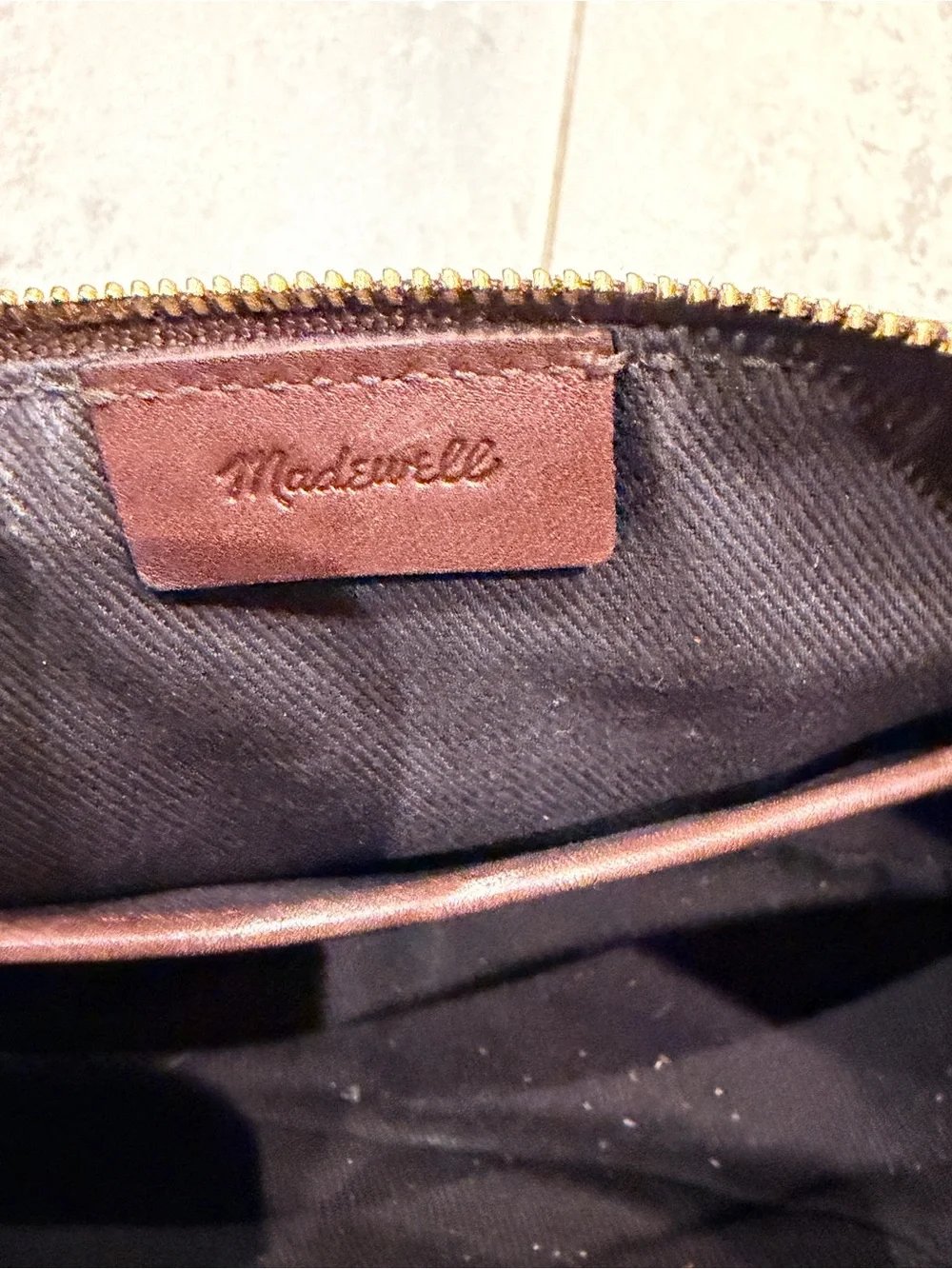 Madewell brown leather