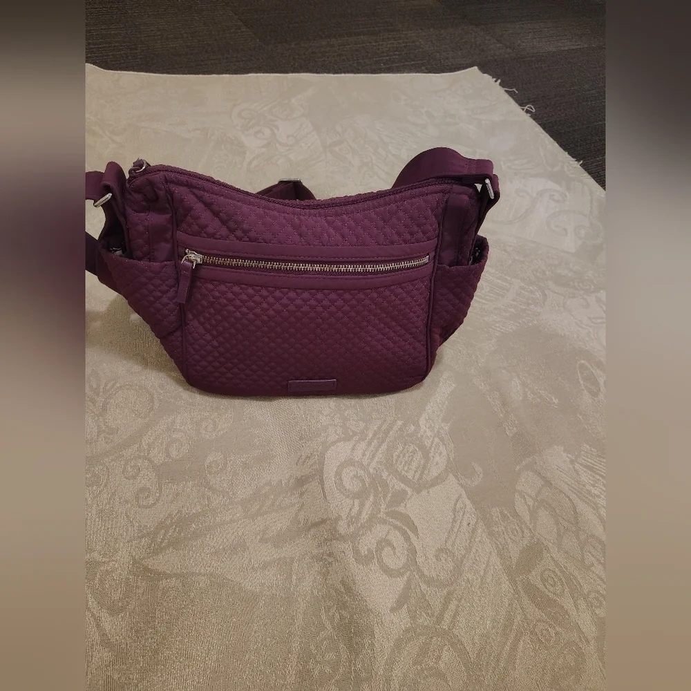 Vera Bradley Quilted Crossbody Bag - Plum