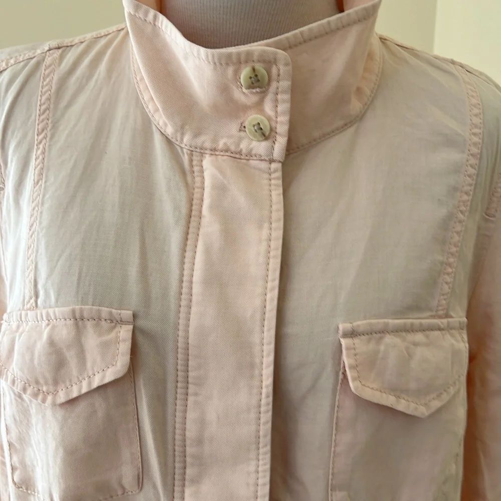 Talbots SZ 16, pale blush cotton light weight spring/summer jacket.