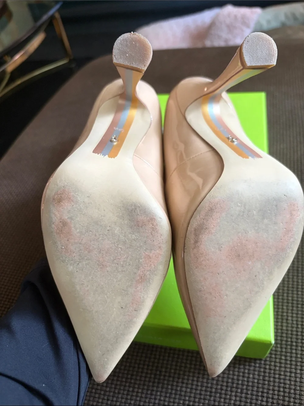 Sam Edelman glossy nude
