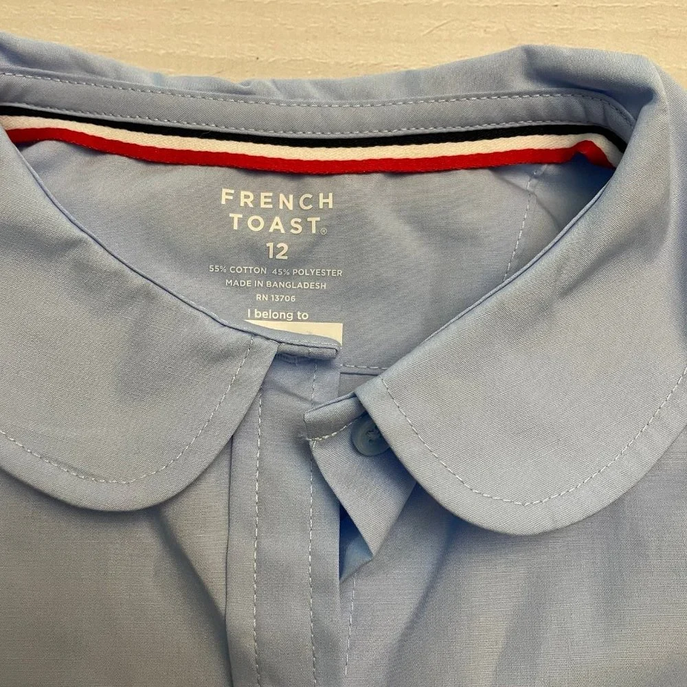 French‎ Toast Girls' Long Sleeve Peter Pan Blouse 12