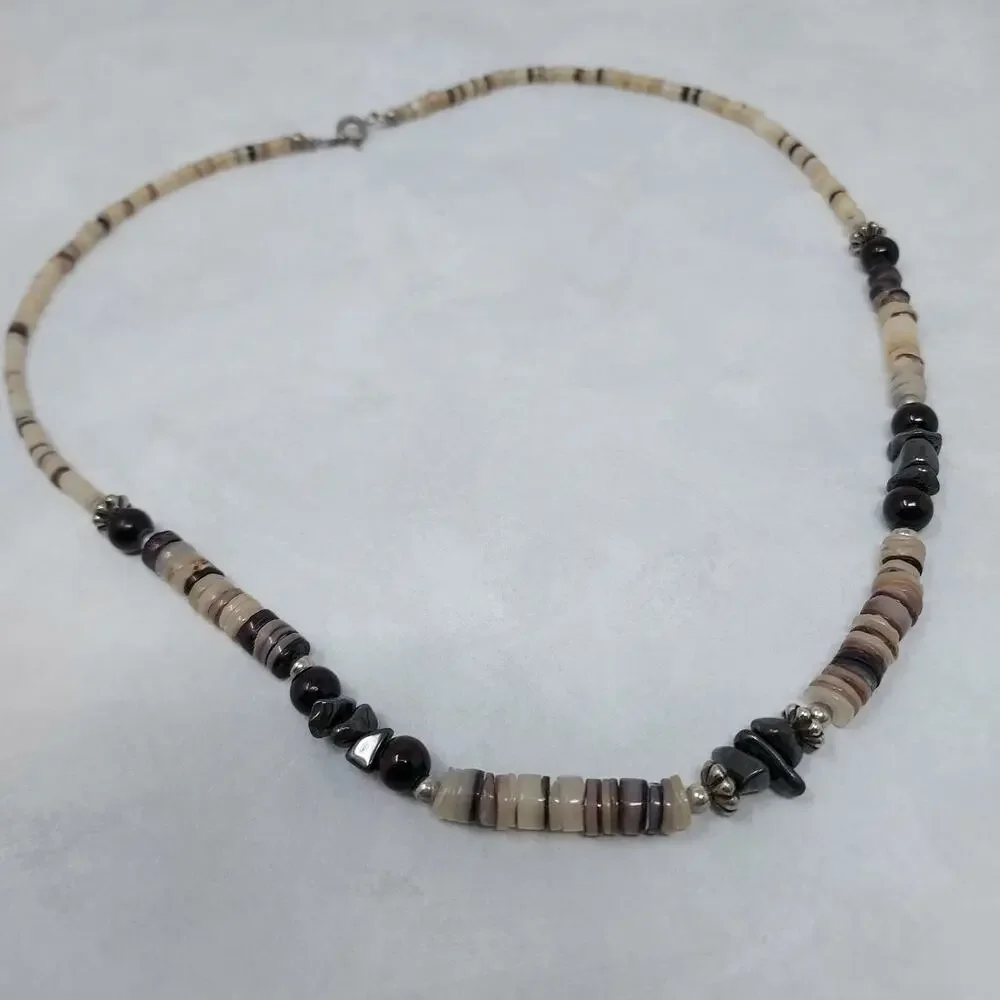 Southwest Stone and Shell 6mm Heishi Beads 18