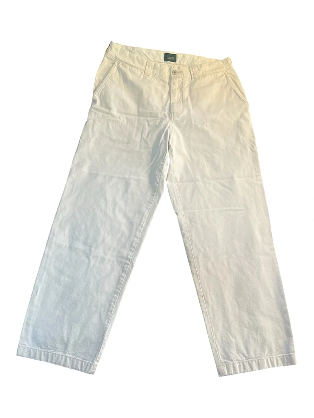 NWOT J. Crew Men’s White Cotton Chino Pants