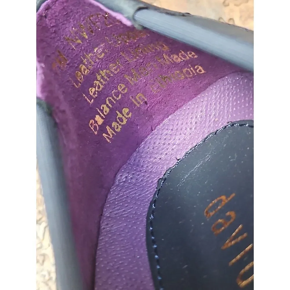 David Tate Women's Supreme leather Pump,Navy,7 M‎ US