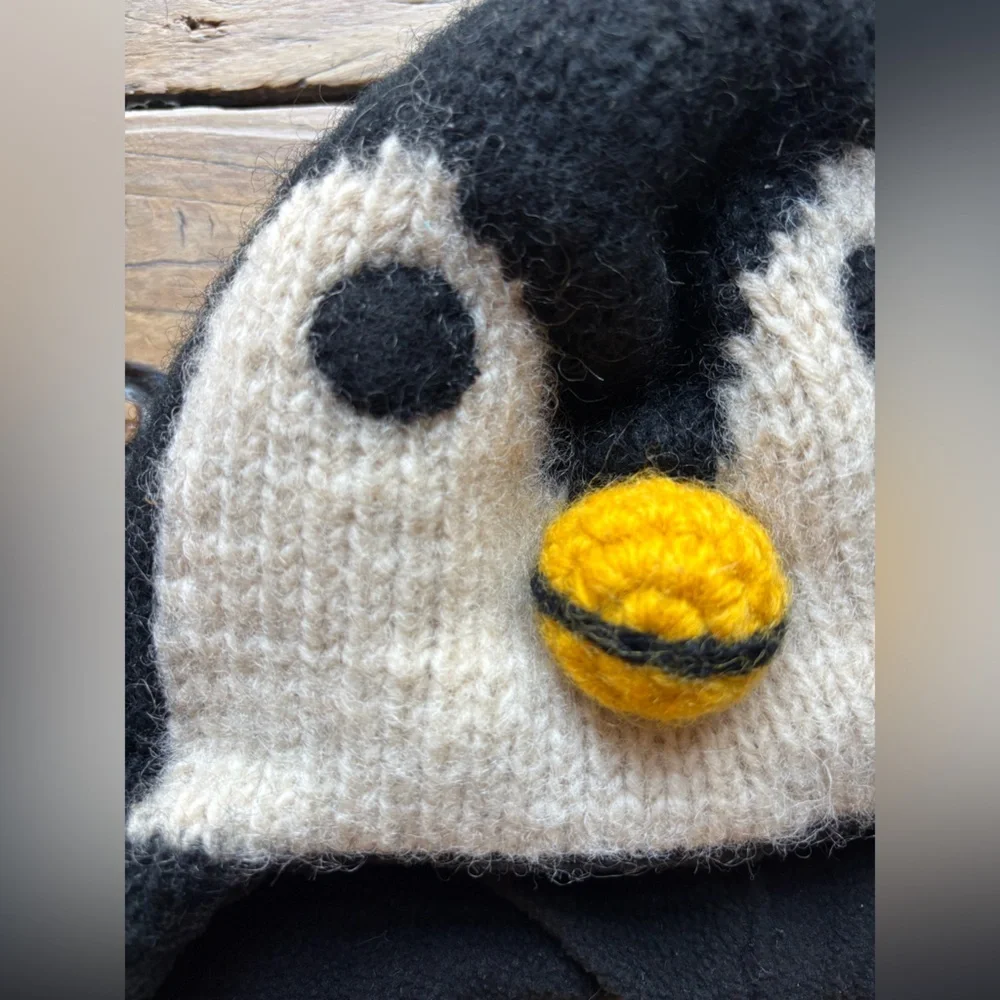 Handmade wool penguin