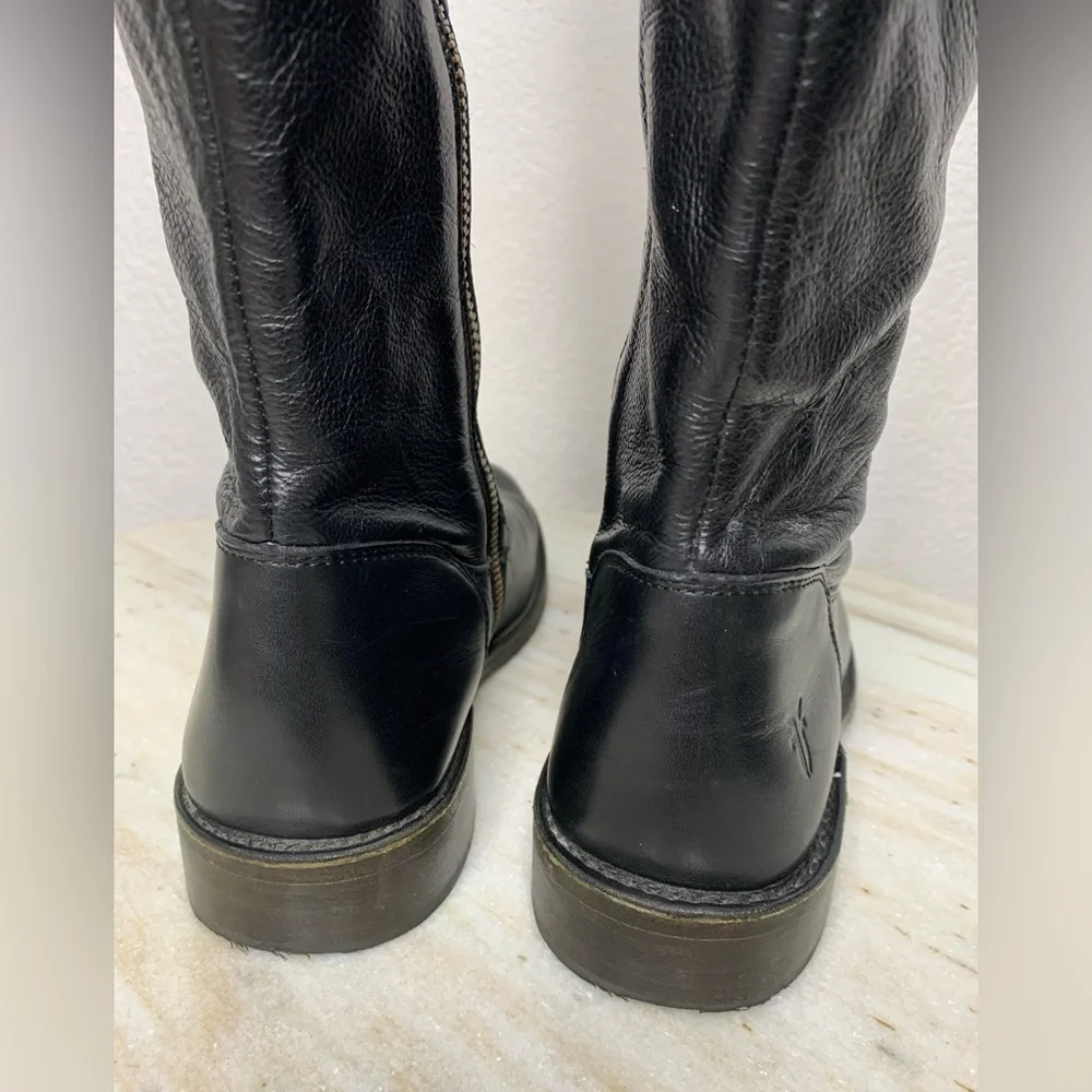 Frye boots over the knee Black sz 7 #77739 “Shirley” discontinued style