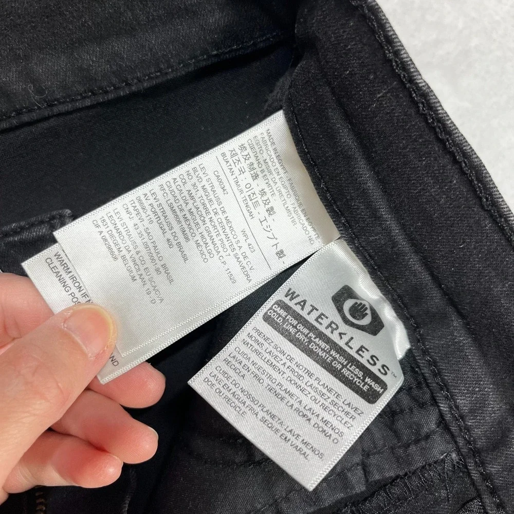 Levi's 720 High Rise Super Skinny Jeans Women's Black‎ Denim Stretch - 27X28.5