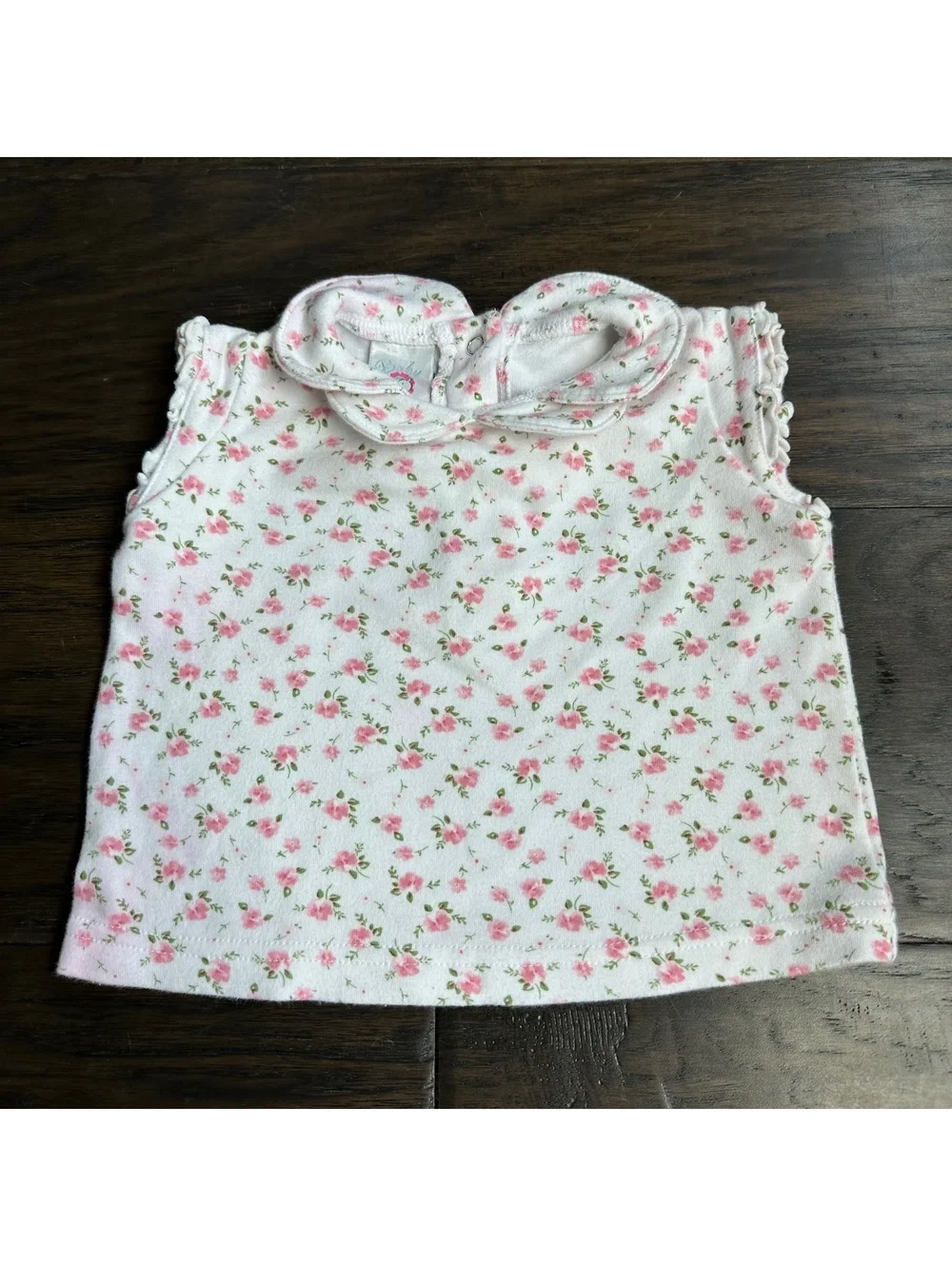 baby sprockets Vintgae Baby Top Petal Collar Size 9M