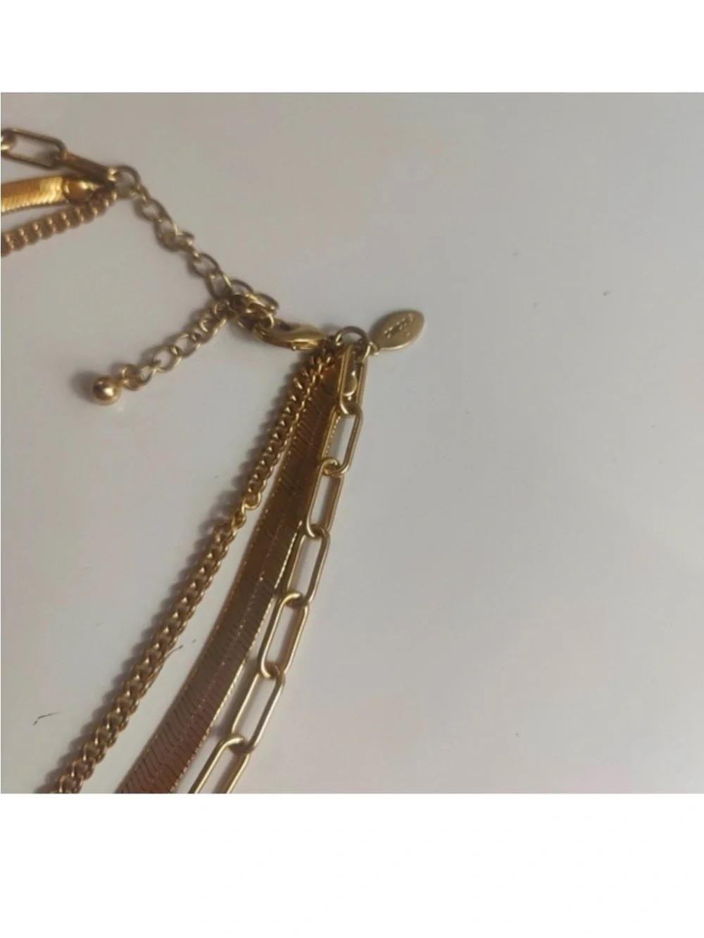 Chico's Gold Layered Chain Necklace Set