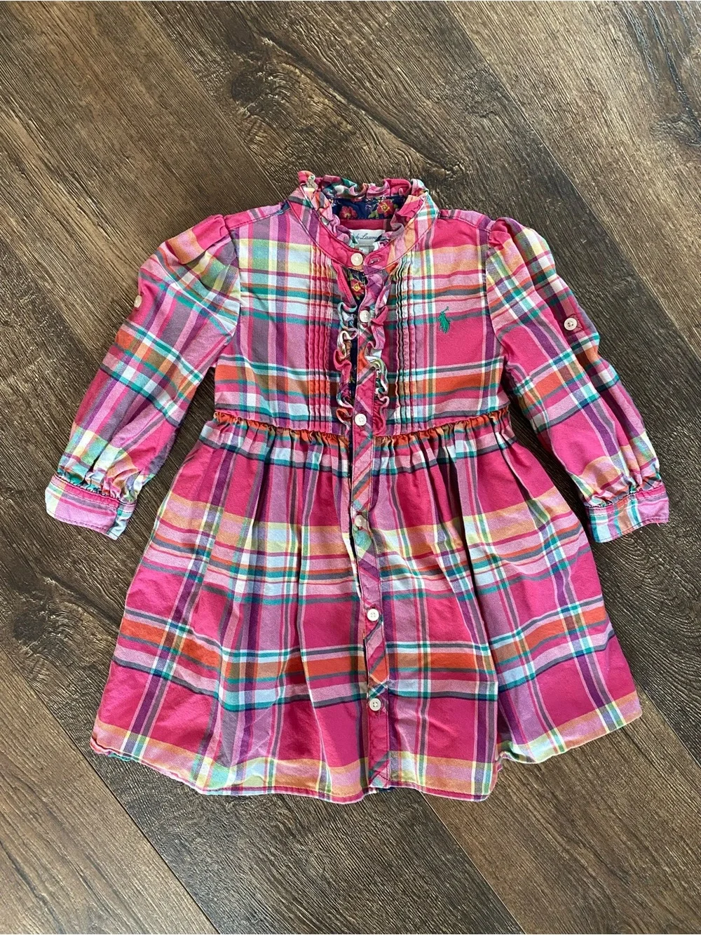 Ralph Lauren plaid button
