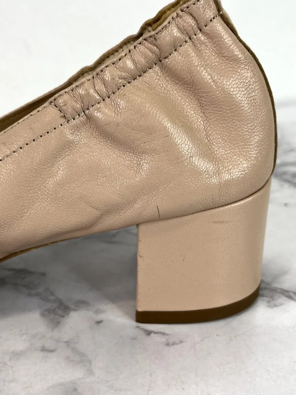 Everlane Women's Pale Rose The Italian Leather Day Heel Sz 5