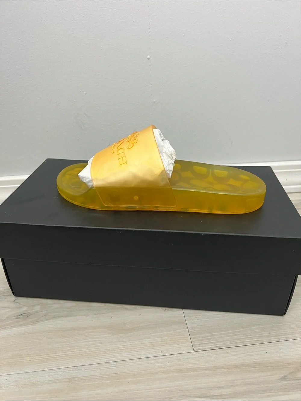 Coach translucent yellow