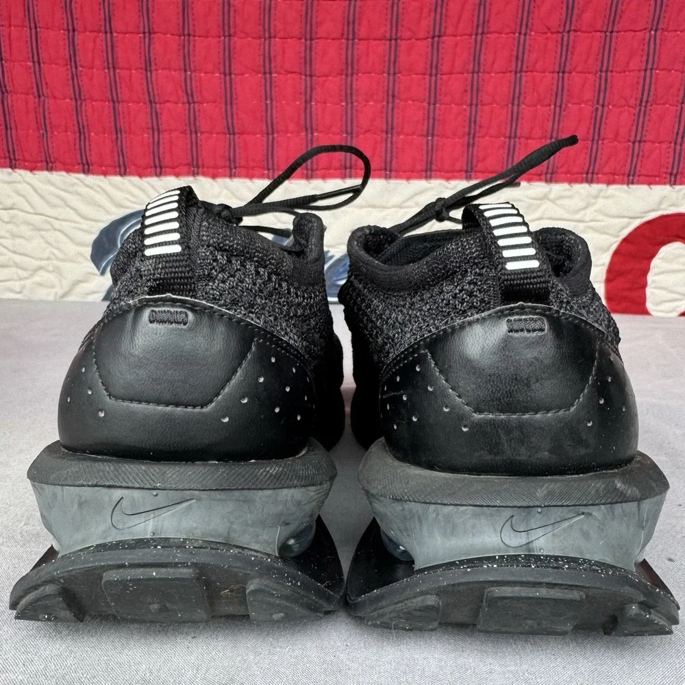 Size 10 - Nike Air Max Flyknit‎ Racer TRIPLE BLACK ANTHRACITE Sneakers Men's