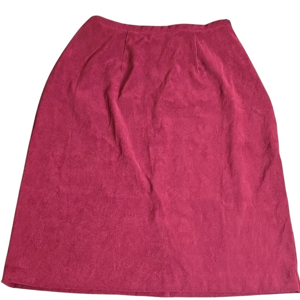 Notations Midi Skirt, Red, Office Business Casual, Pop of Color, Small‎