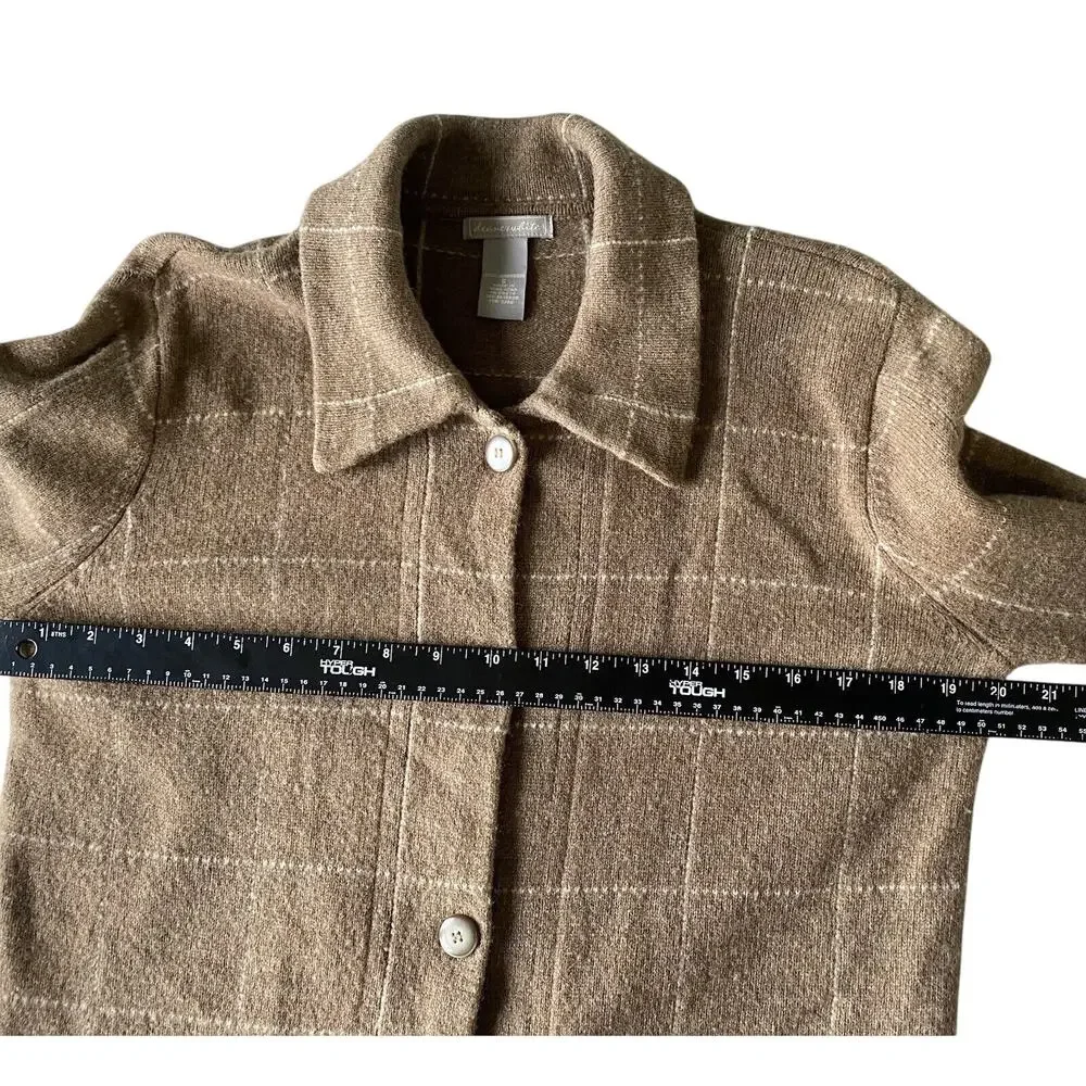 Womens Cardigan Size Small Lambswool Casual Grandma Core Preppy Office Sweater