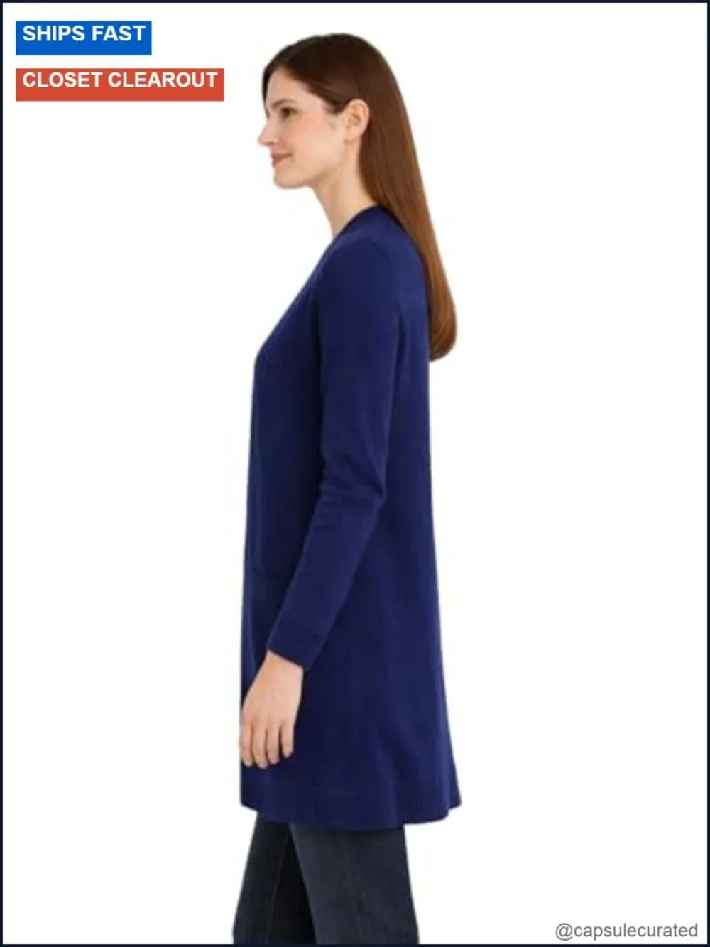 Long Cashmere Cardigan with Pockets - Lightweight & Luxurious