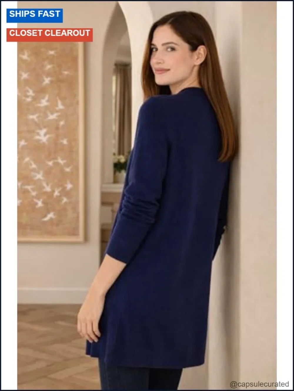 Long Cashmere Cardigan with Pockets - Lightweight & Luxurious
