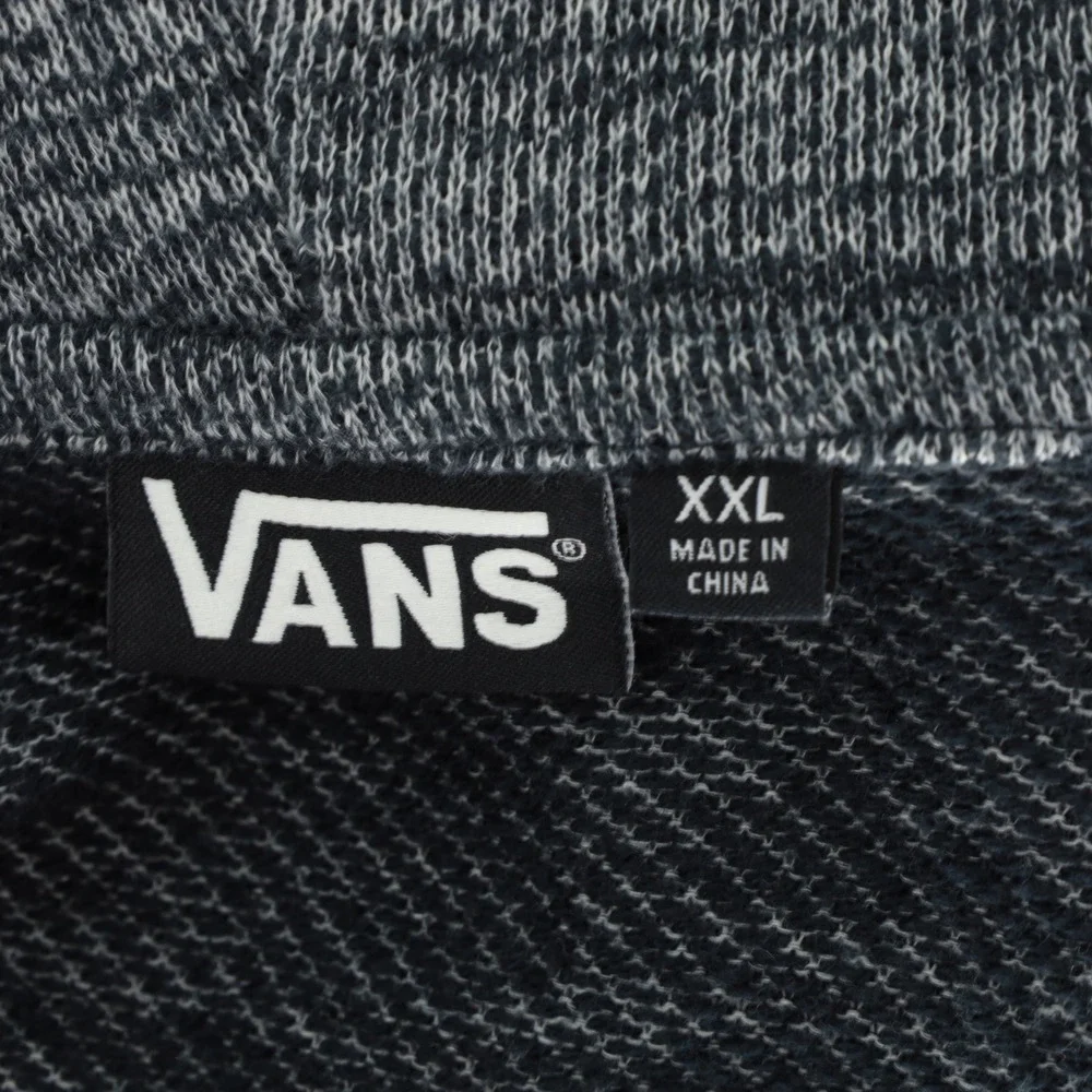 Vans Off The Wall Mens XXL Gray Marl Shawl Collar Button Front Cardigan Sweater