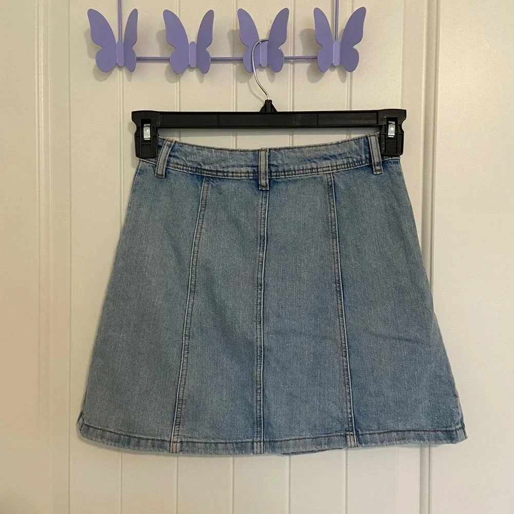 Divided images miniskirt material