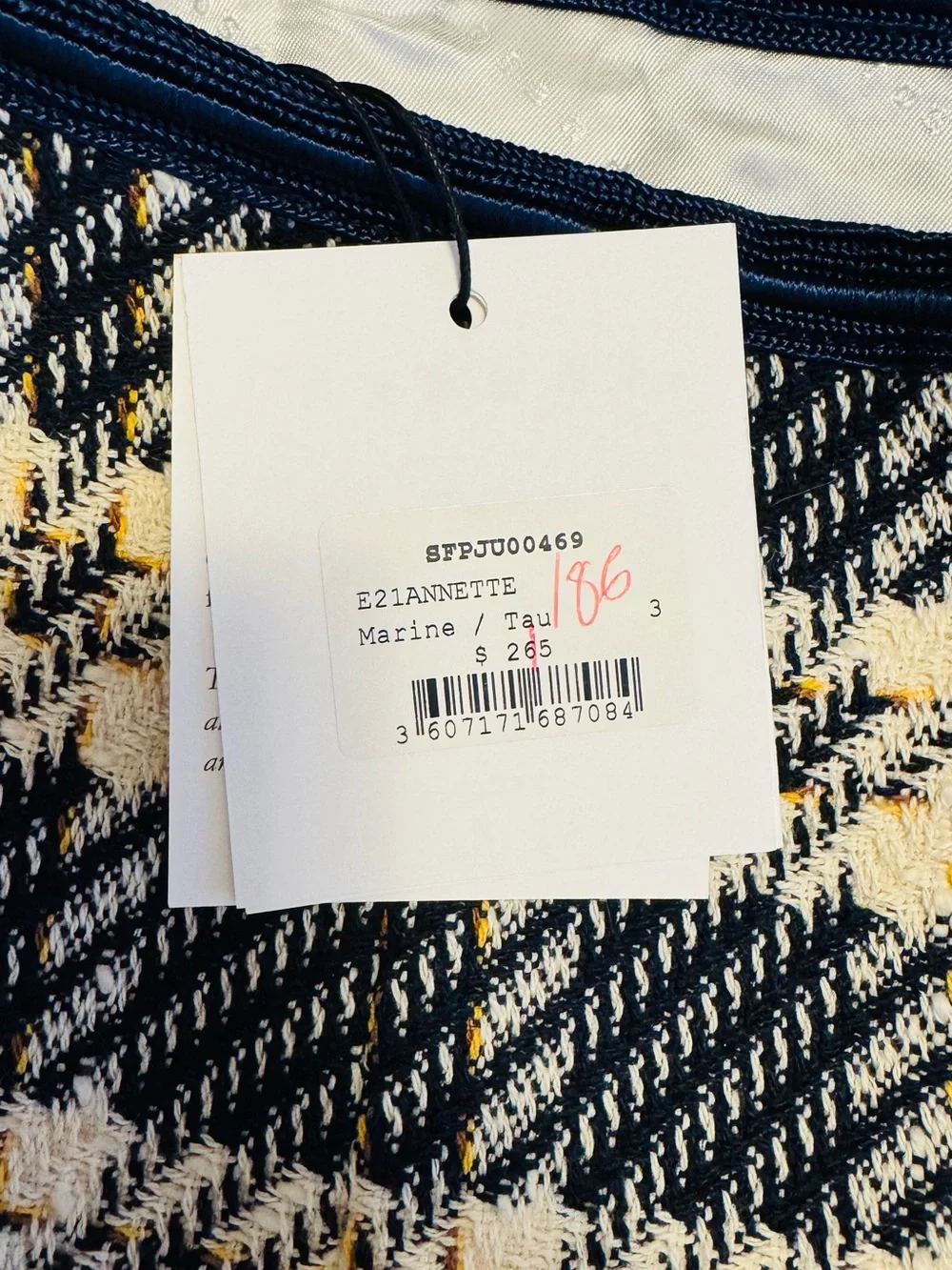 Sandro cropped tweed