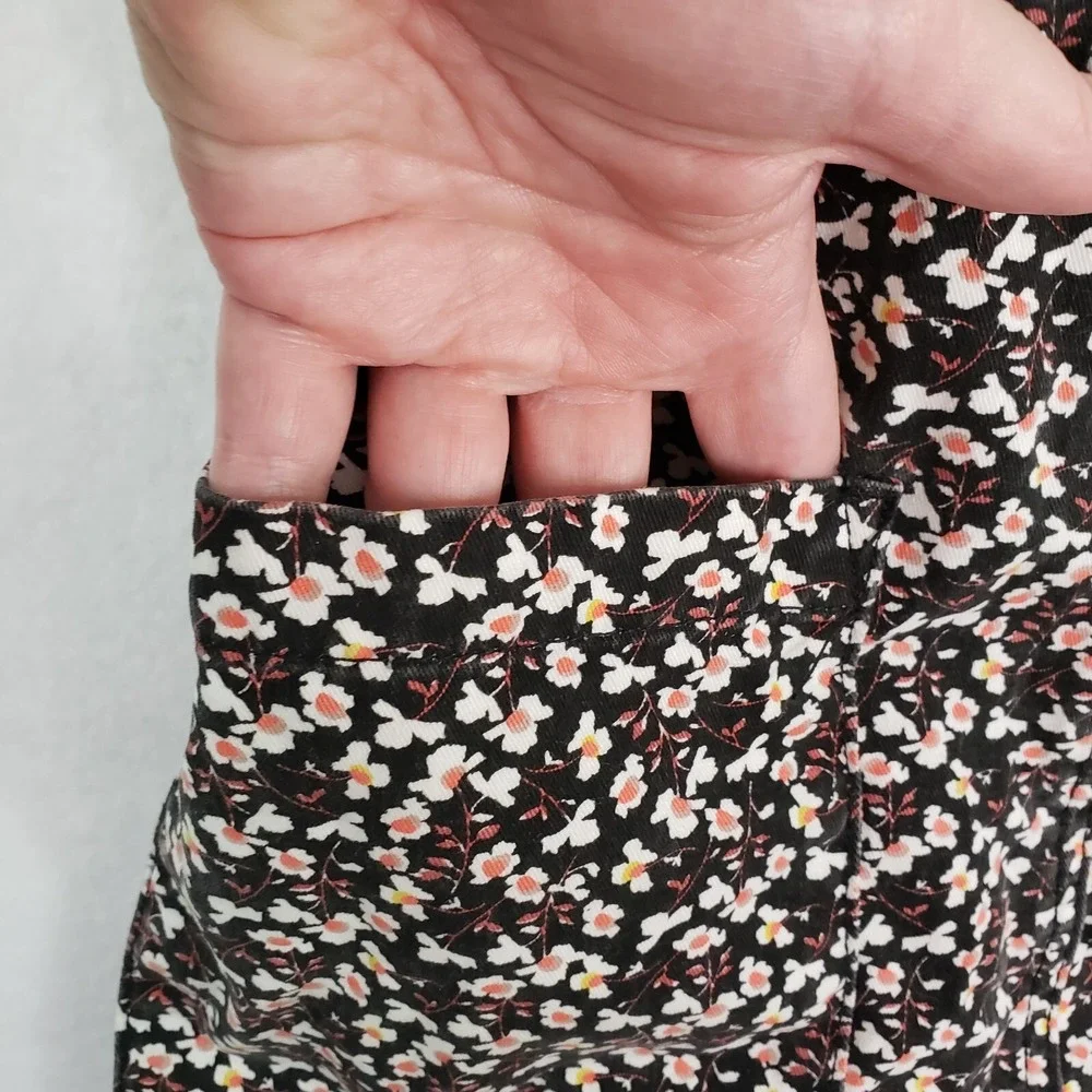 Xhilaration floral overalls