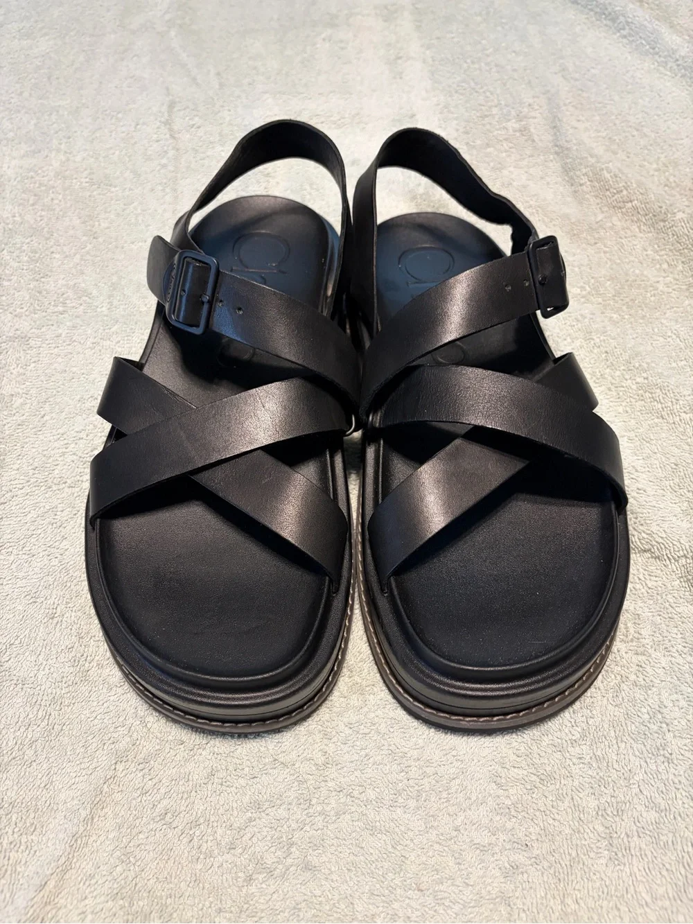 Chaco Black Strappy Platform Sandals