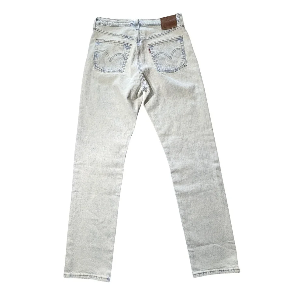 Levi's Premium Straight Leg Jeans Womens 30 Light Acid Wash Excellent Denim