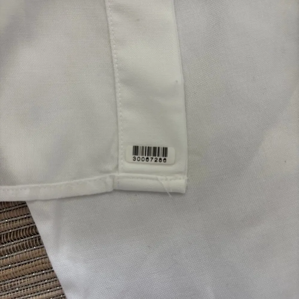 THE KOOPLES | White Fitted Shirt Tone-on-Tone Skeletons Embroidered Sz M
