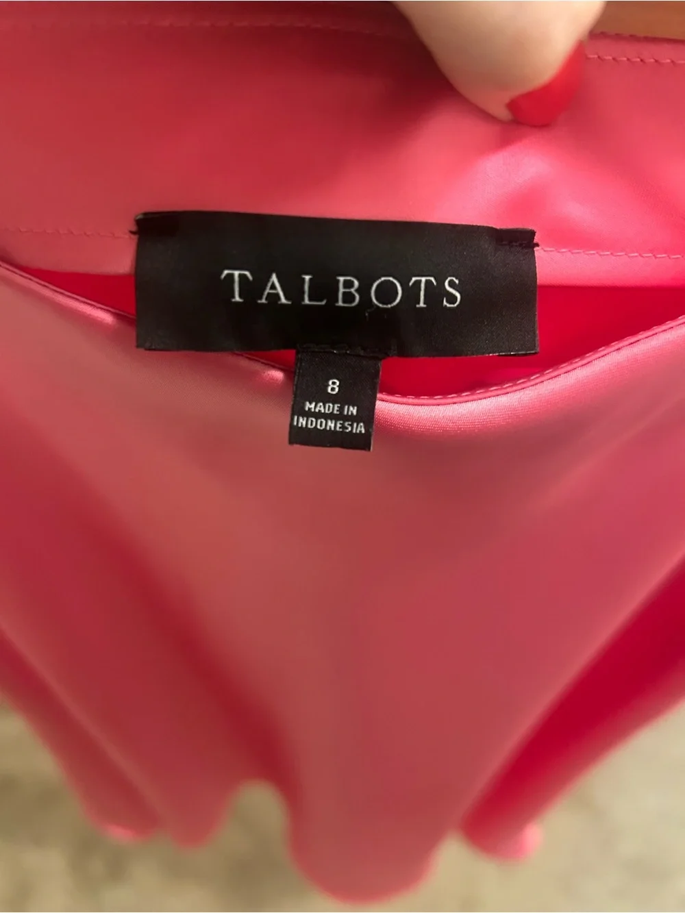 Talbots smooth satin