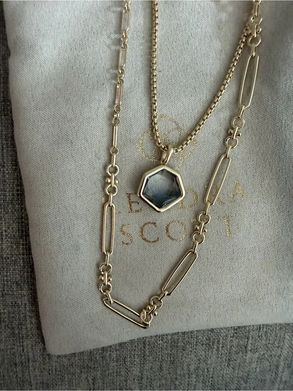 Kendra Scott stone used gold